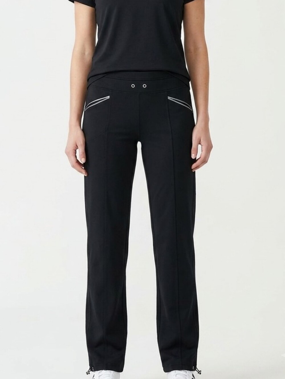 Athleta Metro Slouch Pants Black Medium Missing Drawstring Pre-Owned
